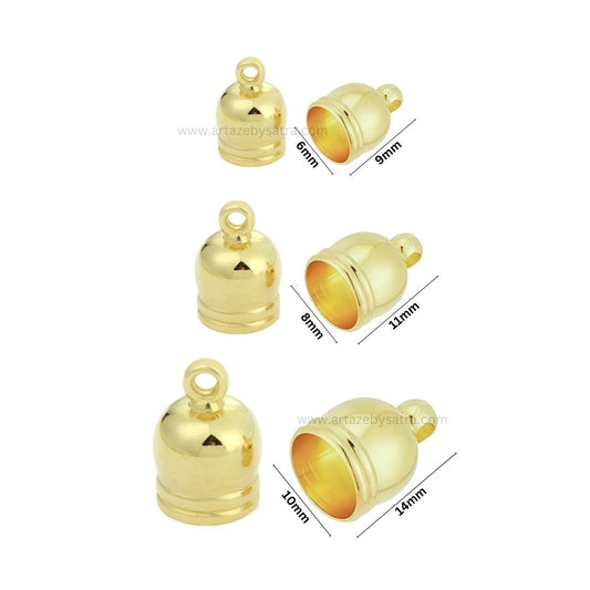 Jwellery Making Plastic End Caps | Qty : 500g | BF91