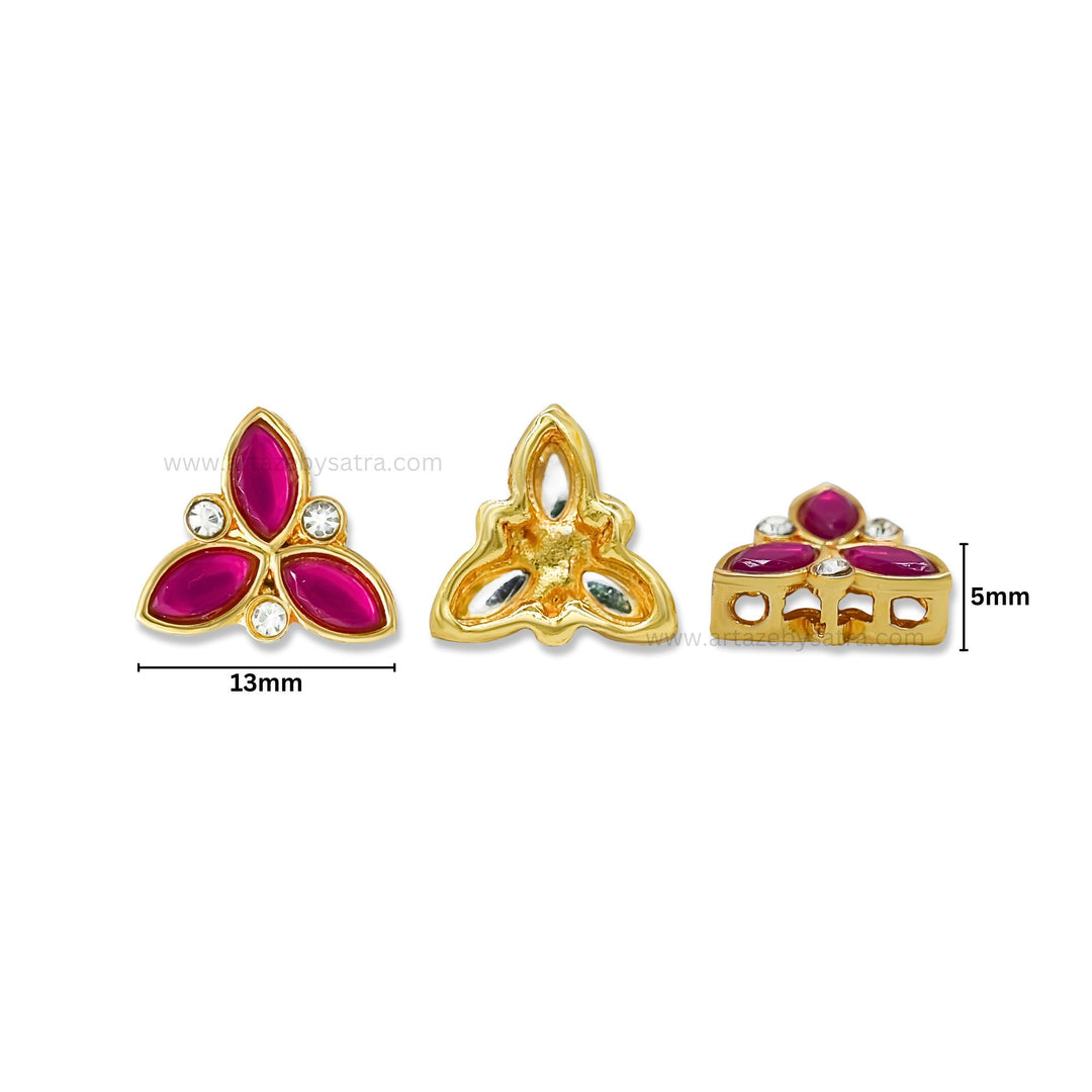 Meenakari Kundan Beads | Size : 13mm | Qty : 12pcs | MK17