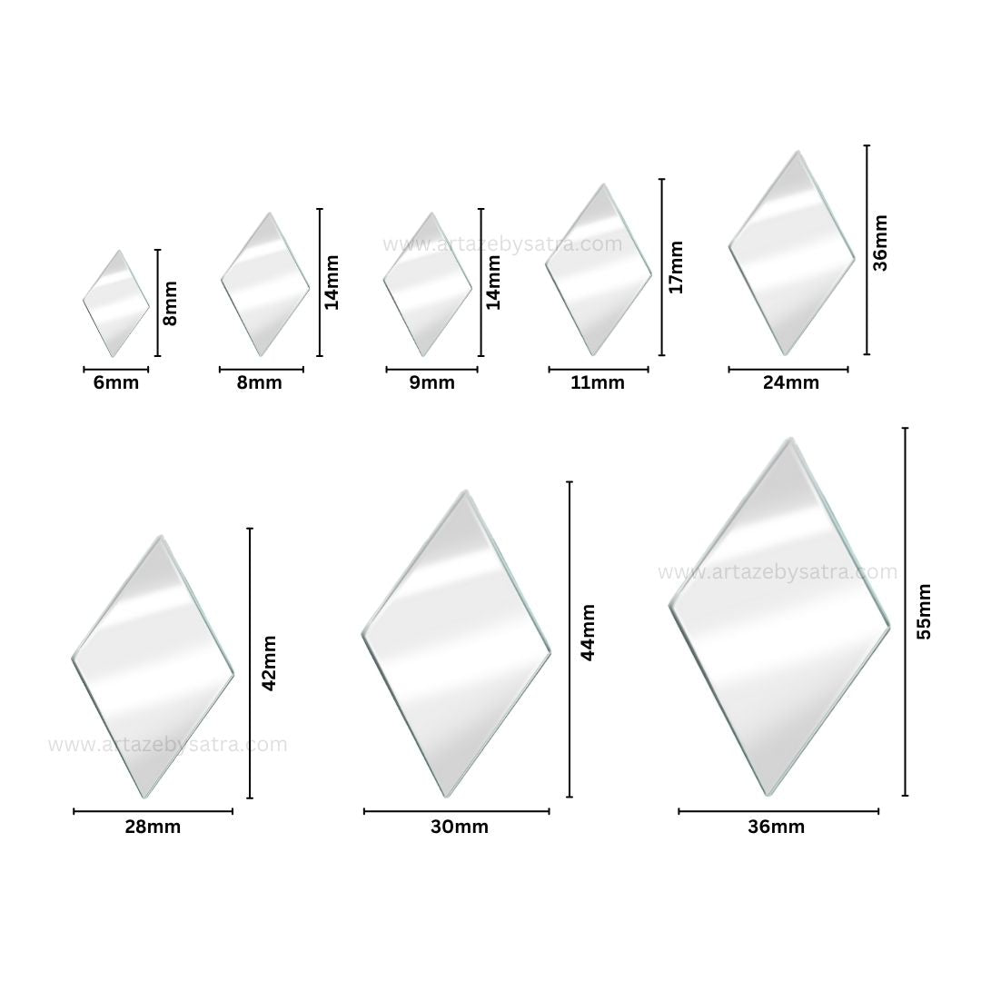 Diamond Shape Mirror | Qty : 200grms