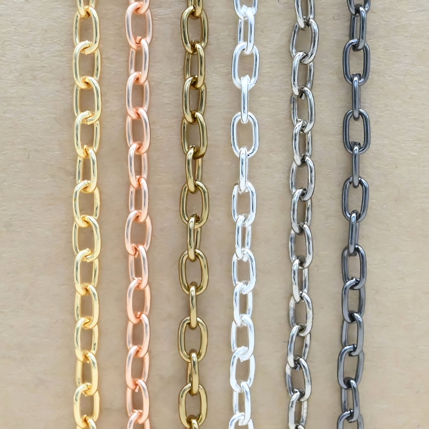 Iron Oval Chain | Size : H-6mm W-10mm | Qty : 100g | IC07