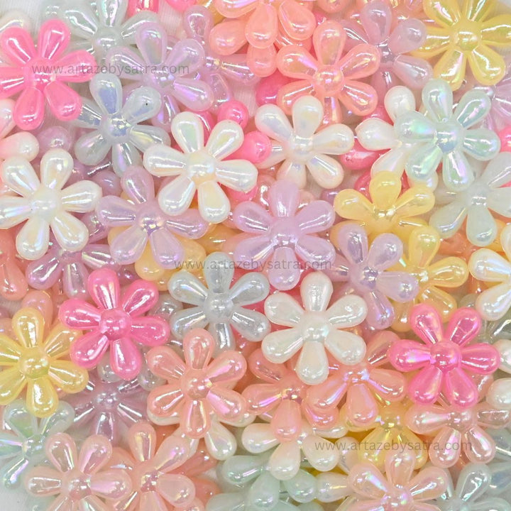 Shiny Pastel Daisy Beads