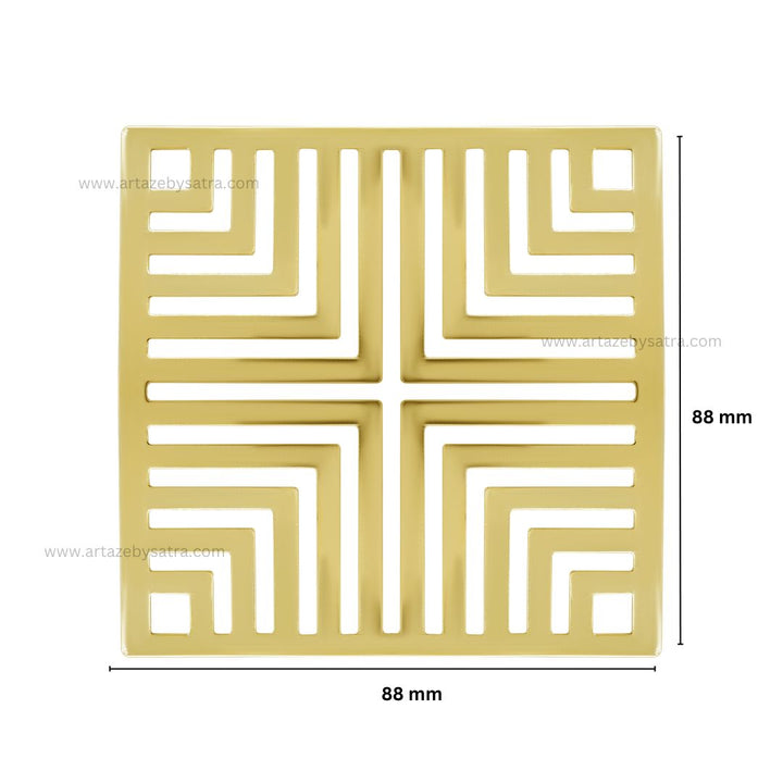 Square Metal Art Base | Size : 88mm | 100g | F-13-26 | MA29