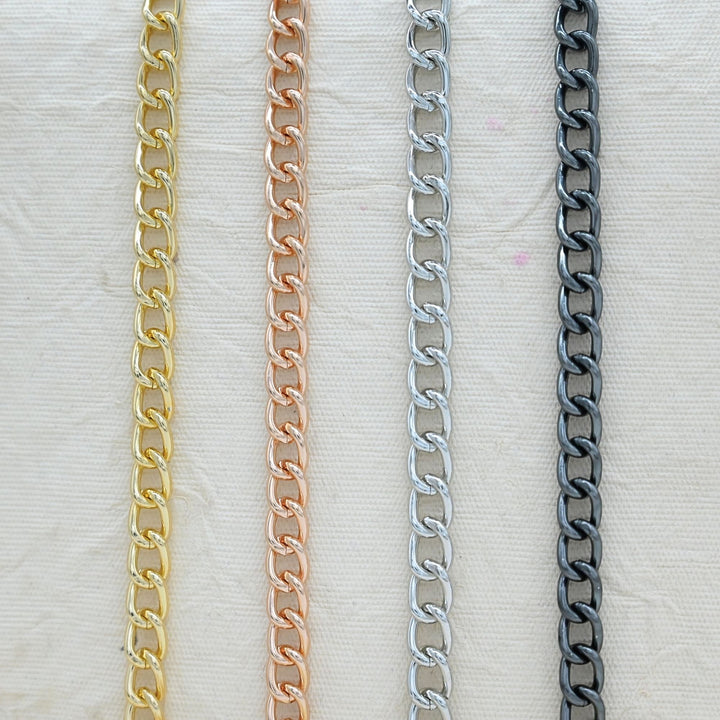 Aluminium Chain | Size : W-8mm H-11mm | Qty : 1mtr | JT-12-55-1