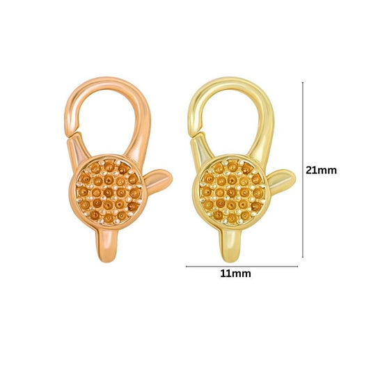 Brass Lobster With 18k Gold plated ( High Quality) | Size : 21mm | Qty : 2pcs | BF44