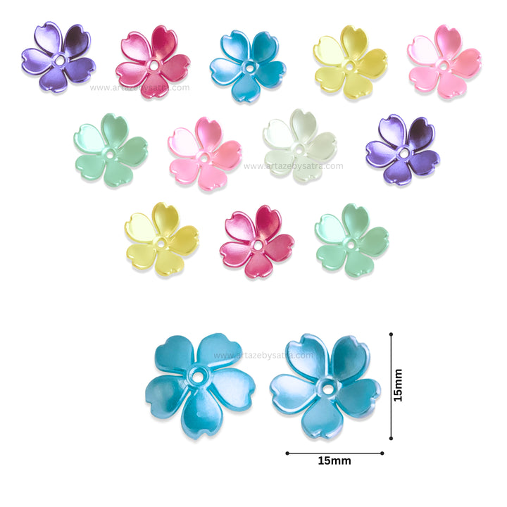 Flower Hair Accessories | Size : 15mm | 50pcs | HA20