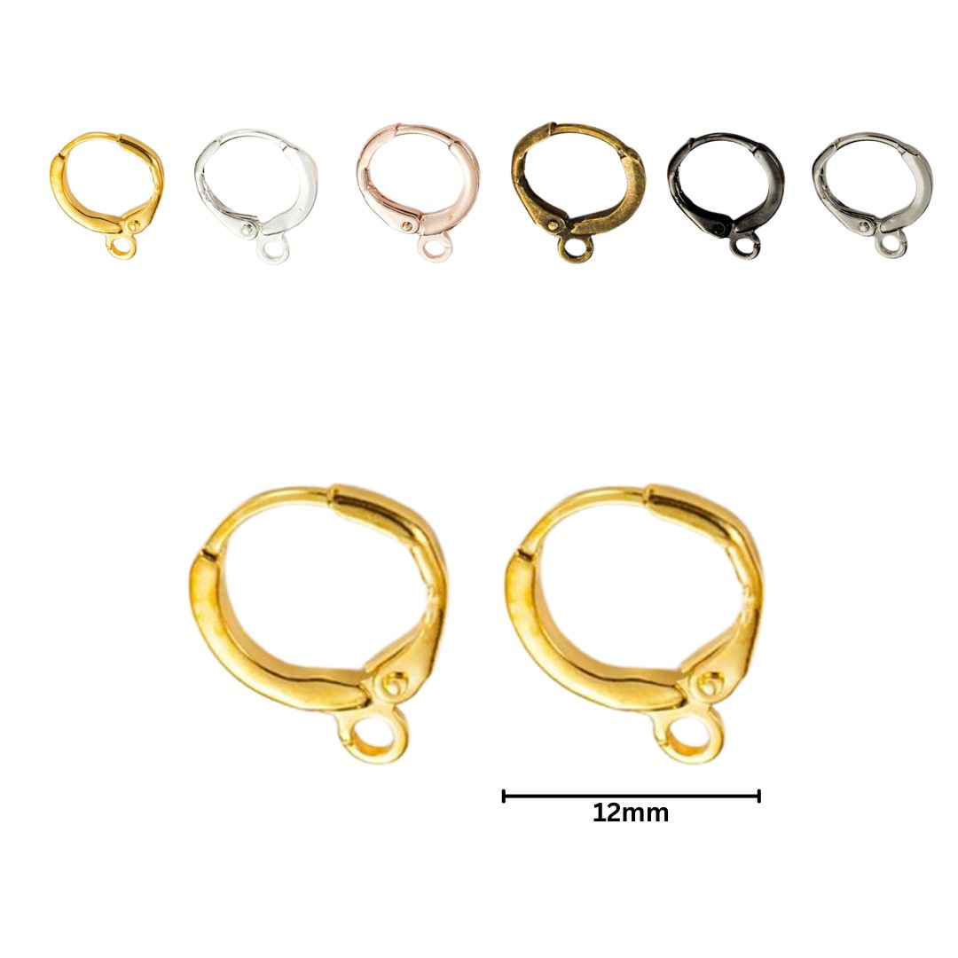 Round Earring Bali | Size : 12mm | Qty : 100pcs | EF13