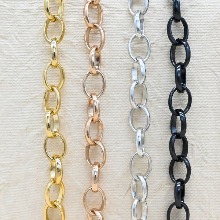 Aluminium Chain | Size : W-15mm H-19mm | Qty : 1mtr | JT-19-35-35