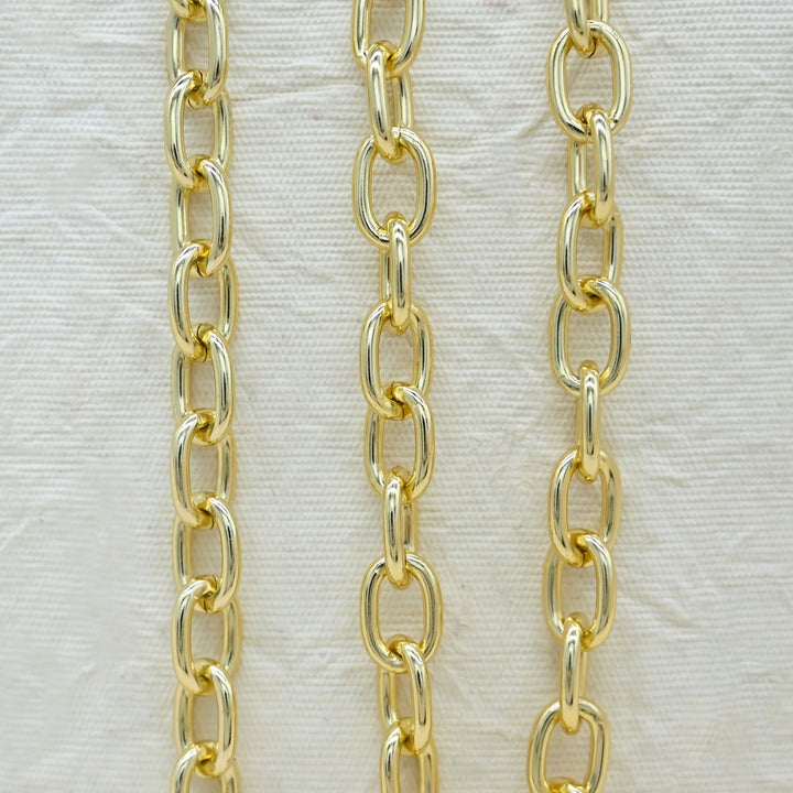 Aluminium Chain | Size : W-11mm H-16mm | Qty : 1mtr | JT-19-35-7