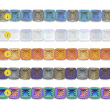 Shimmering Iridescent Pebble Beads | Size : 11mm | Qty : 1 line-approx 60pcs | GB10