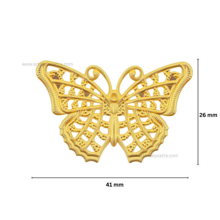 Butterfly Metal Art | Size : 26mm | 50pcs | F-6-6 | MA07