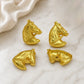 Horse Head Shank Button with Loop | Qty : 5pcs | G-1-20
