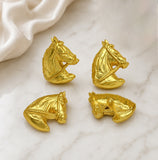 Horse Head Shank Button with Loop | Qty : 5pcs | G-1-20