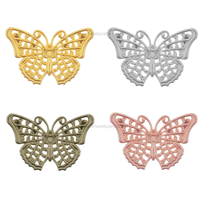 Butterfly Metal Art | Size : 26mm | 50pcs | F-6-6 | MA07