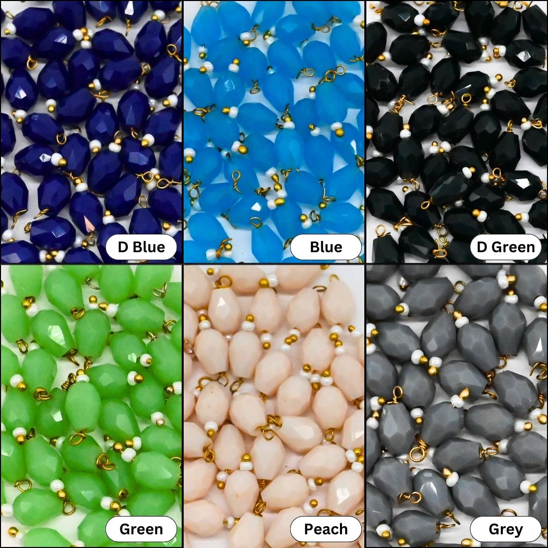 Lariya Drop Shape Beads | Size : 13mm | 50pcs