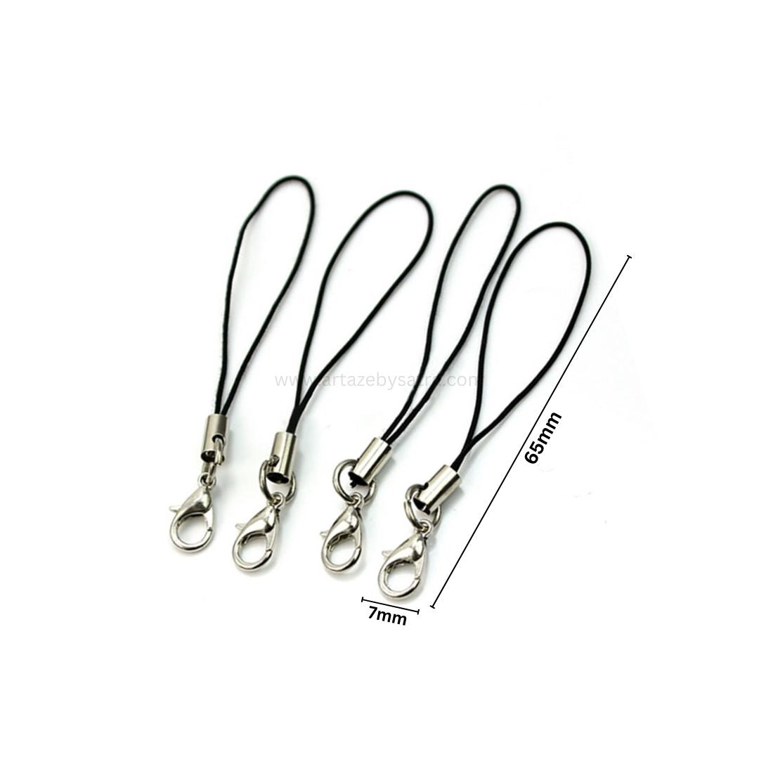Mobile Phone Strap with Lobster Claw Clasp | Size : 2.5 Inch | Qty : 50pcs | BF280