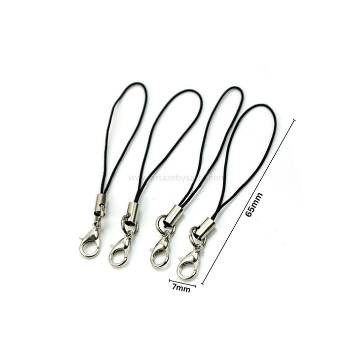 Mobile Phone Strap with Lobster Claw Clasp | Size : 2.5 Inch | Qty : 50pcs | BF280