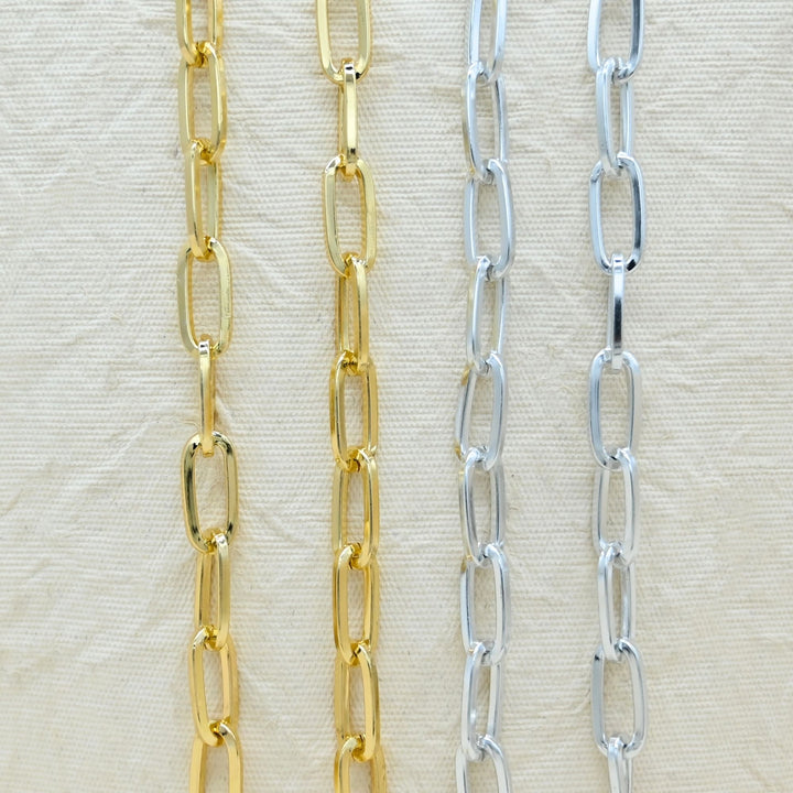 Aluminium Chain | Size : W-9mm H-19mm | Qty : 1mtr | JT-19-35-2