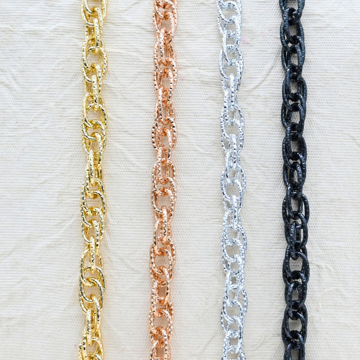 Aluminium Chain | Size : W-10mm H-14mm | Qty : 1mtr | JT-16-57-8