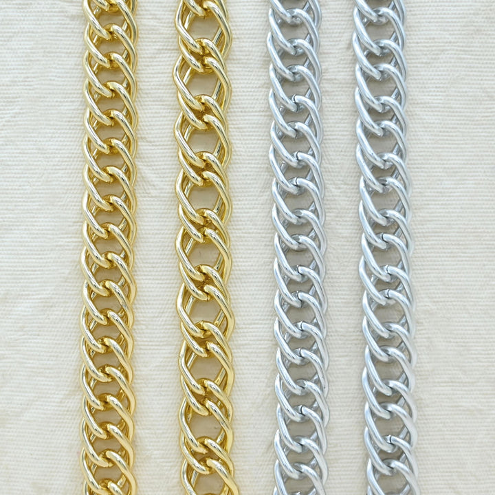 Aluminium Chain | Size : W-14mm H-19mm | Qty : 1mtr | JT-19-35-22