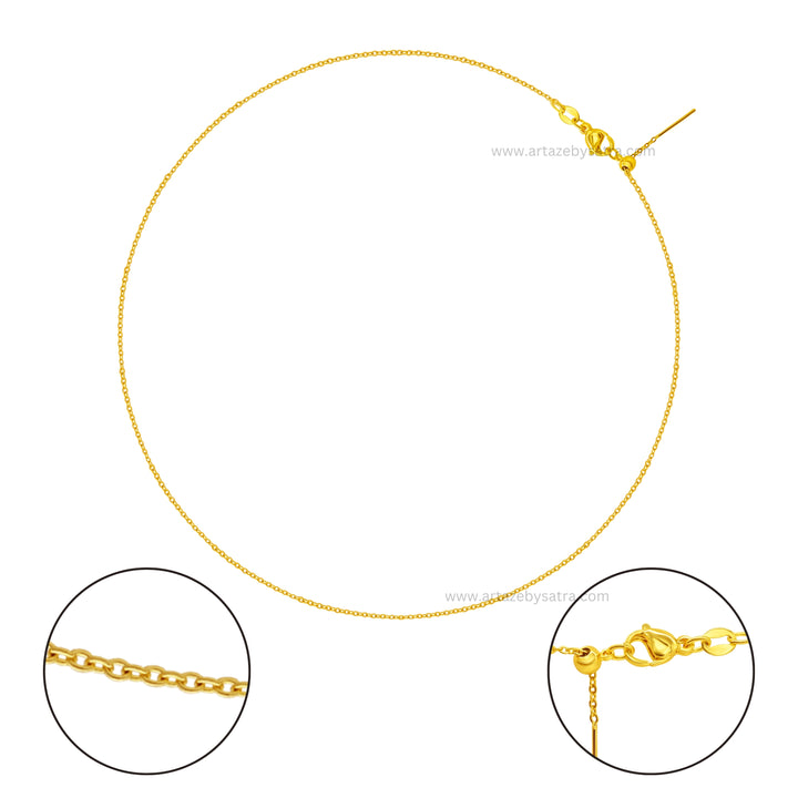 Iron Ready Chain Bracelet | 18k Gold Polished | Size : 9inch | Qty : 1pc | B16