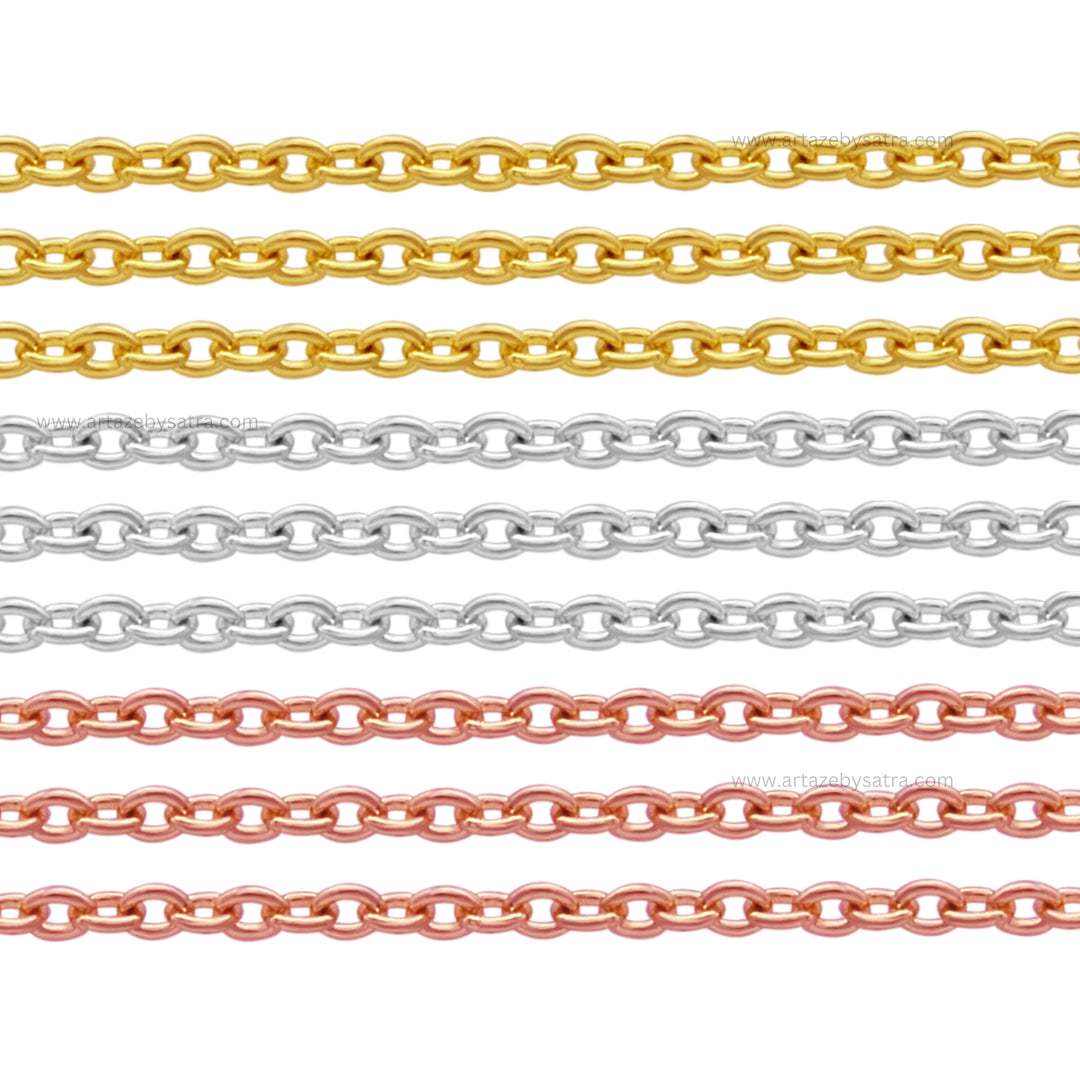 Iron Ready Chain Bracelet | 18k Gold Polished | Size : 9inch | Qty : 1pc | B16