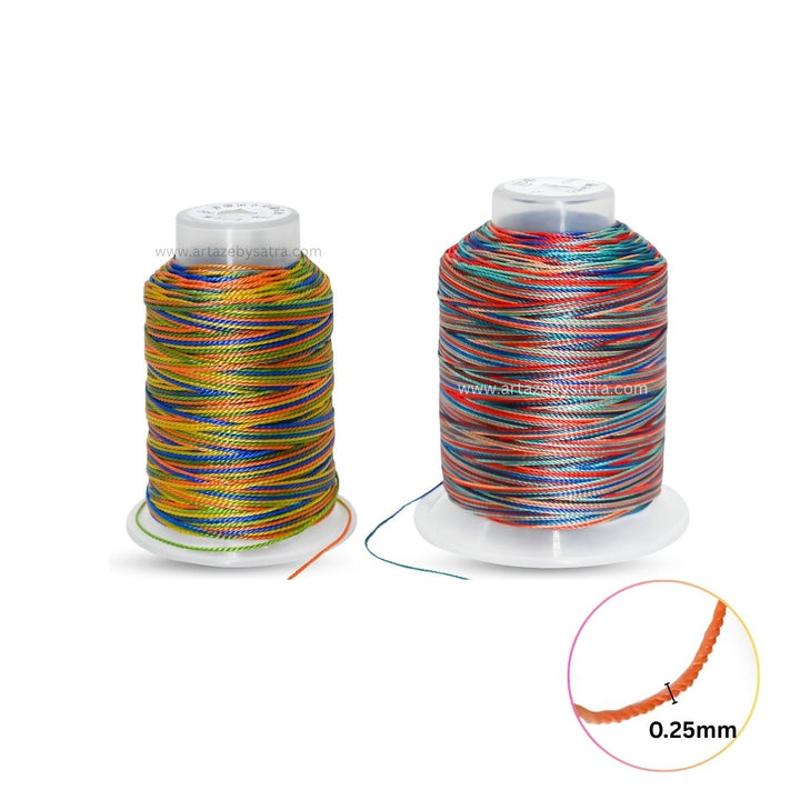 Decorative Thread | Size : 0.45mm | Qty : Approx 100mtr per roll