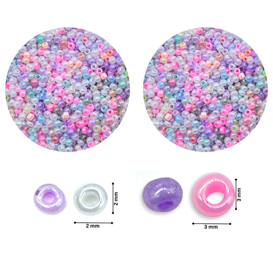 Pastel Multicolor Round Seed Beads | SB07