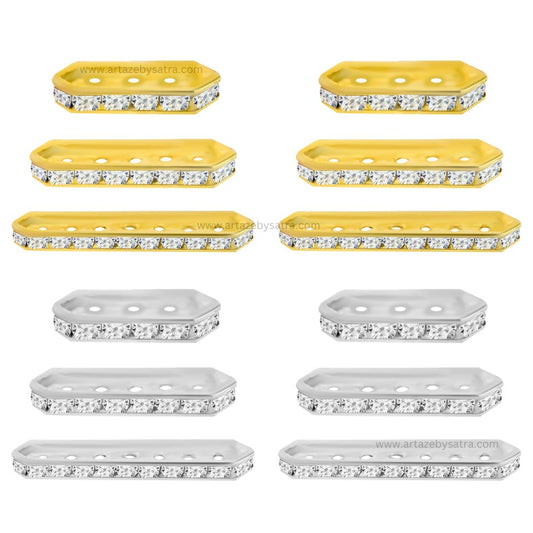 Crystal Spacer Bar Link Connectors | BF95
