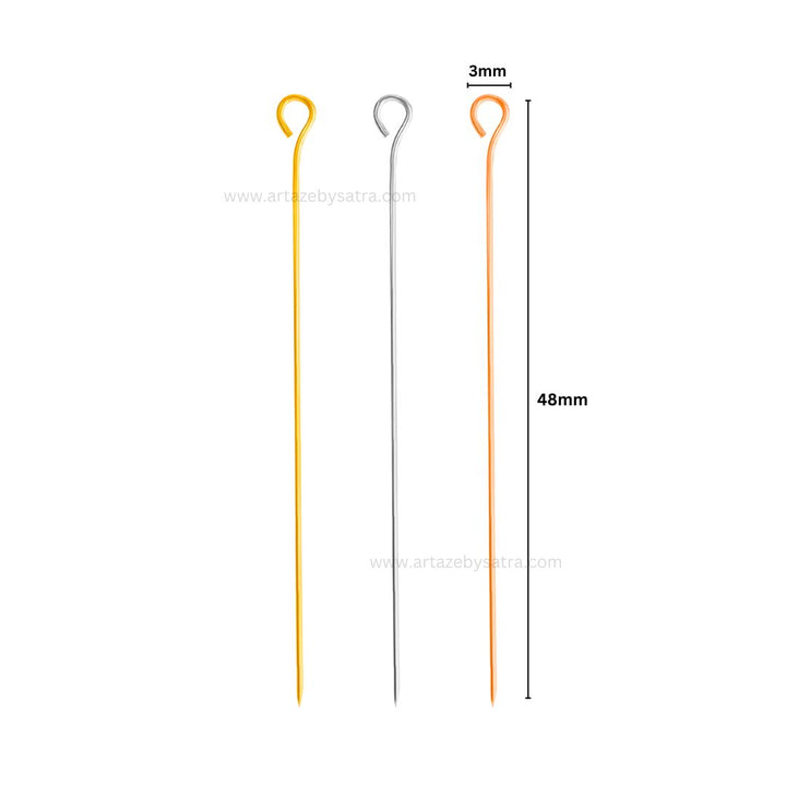 Hijab Pins | Needles | Size : 48mm | Qty : 100pcs | BF61