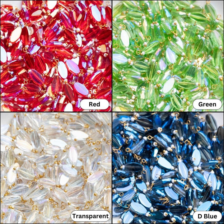 Rainbow Lariya  Glass Beads | Size : 10mm | 20pcs