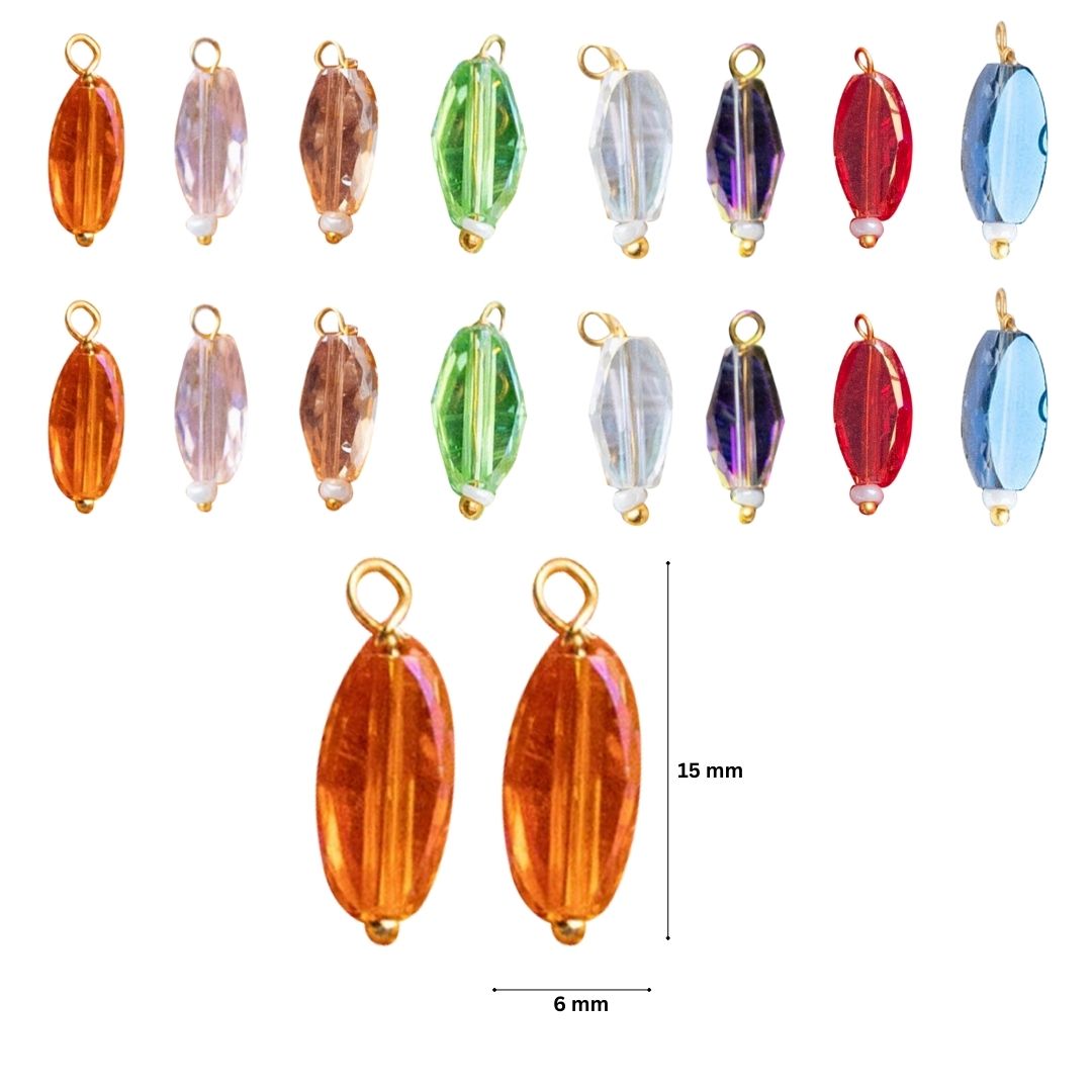 Rainbow Lariya  Glass Beads | Size : 10mm | 20pcs