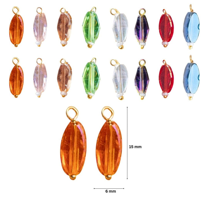 Rainbow Lariya  Glass Beads | Size : 10mm | 20pcs