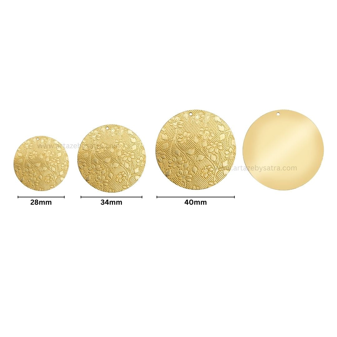 Floral Shiny Finish Metal Art | Qty : 100g | MA368