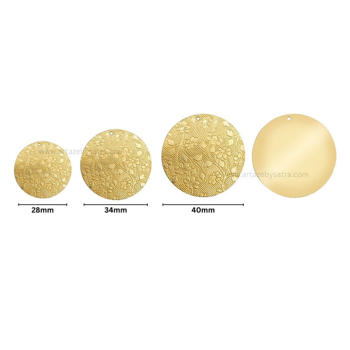 Floral Shiny Finish Metal Art | Qty : 100g | MA368