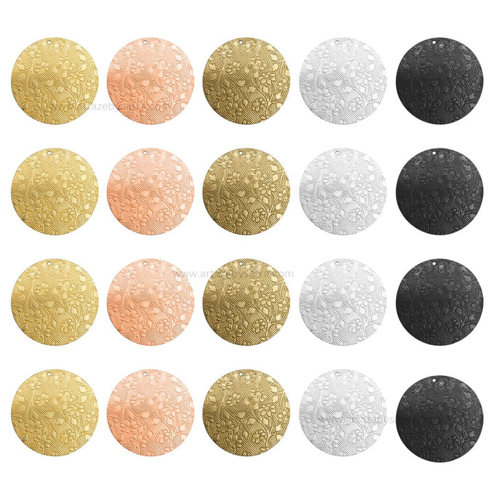 Floral Shiny Finish Metal Art | Qty : 100g | MA368