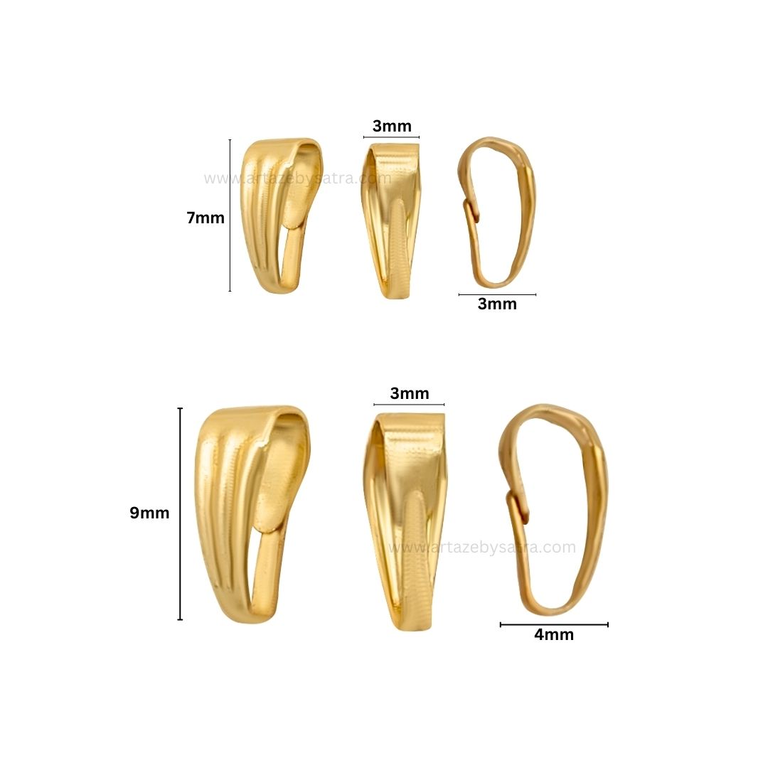 Pendant Pinch Clasp | Size : 7,9mm | Qty : 100g | BF52