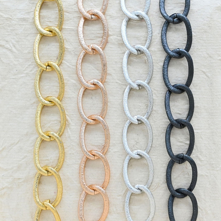 Aluminium Chain | Size : W-20mm H-30mm | Qty : 1mtr | JT-19-35-30