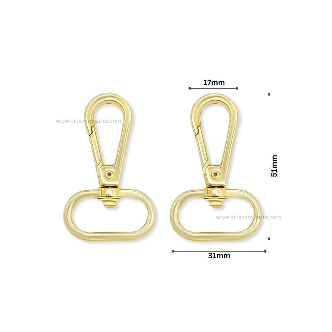 Lobster Claw Clasp | Size : 51mm | Qty :  6pcs | BF147