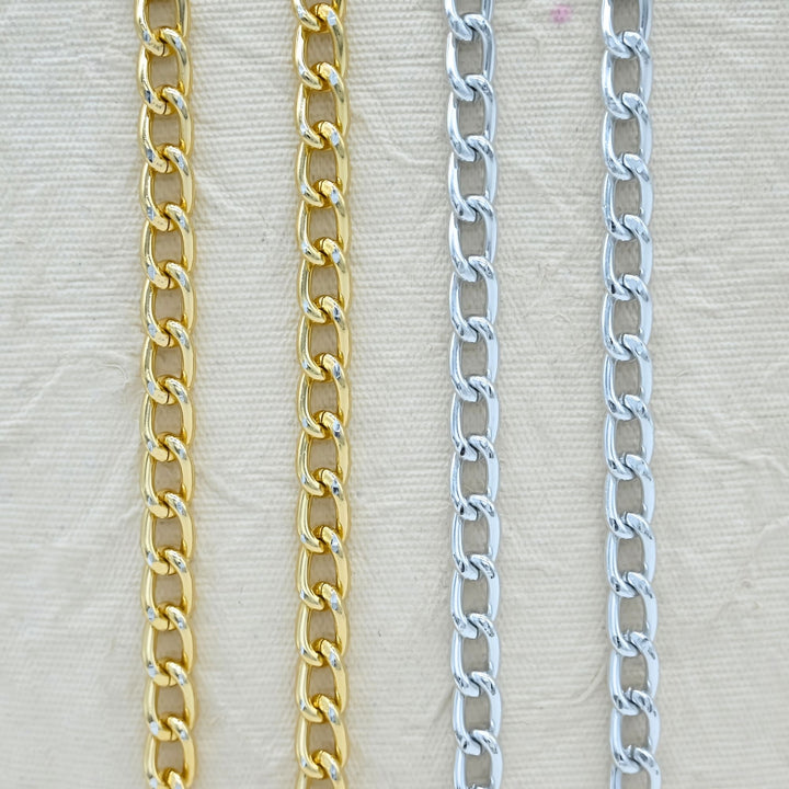 Aluminium Chain | Size : W-7mm,8mm | Qty : 1mtr | JT-14-43-7