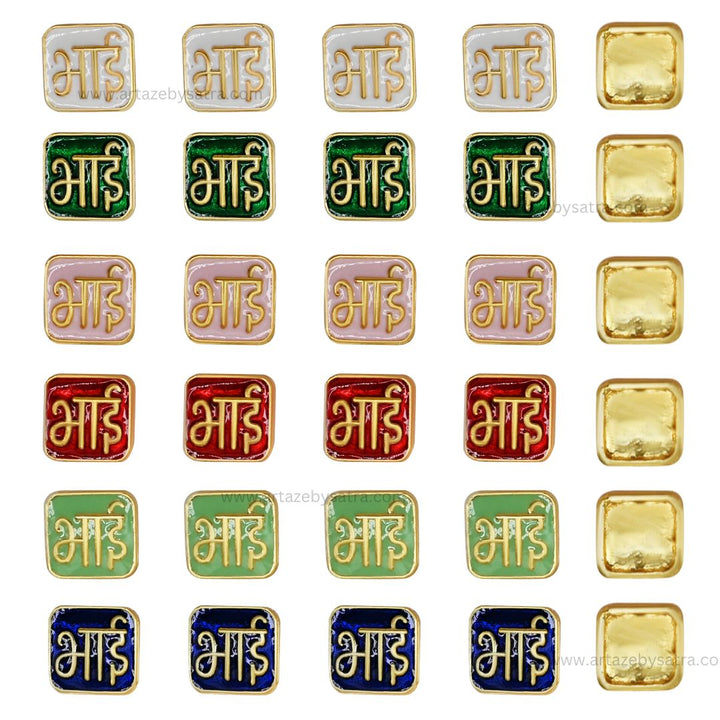 Bhai Meenakari Kundan Beads | Size : 12mm | Qty : 12pcs | MKB54