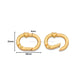 Oval with Heart Alloy Spring Gate Carabiners | Size : 28mm | Qty : 6pcs | BF124