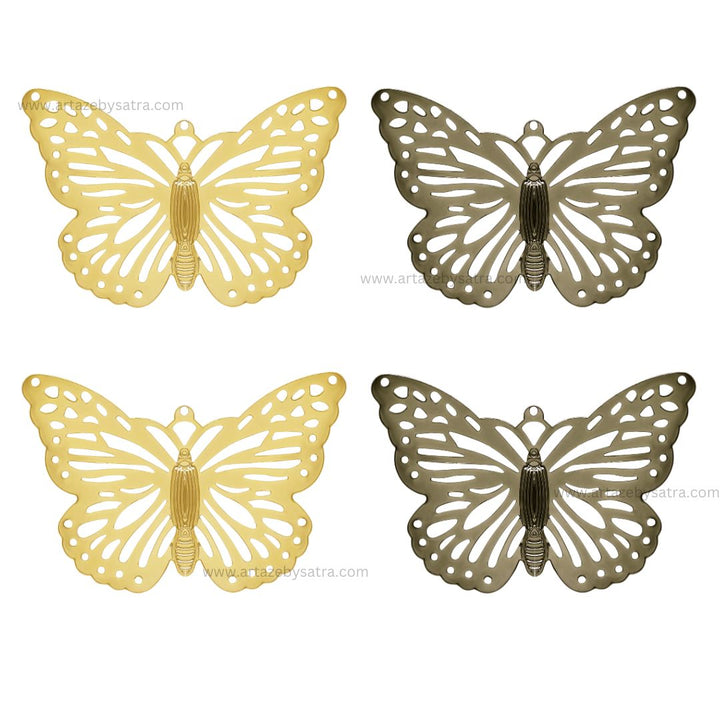Butterfly Metal Art | Size : 58mm | 10pcs | F-6-15 | MA04