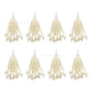 Cream Beaded Tassels for Jewelry Making | Size : 35mm | Qty : 10pcs | T07
