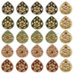 Meenakari Kundan Beads | Size : 28mm,38mm | Qty : 6pcs | C-512