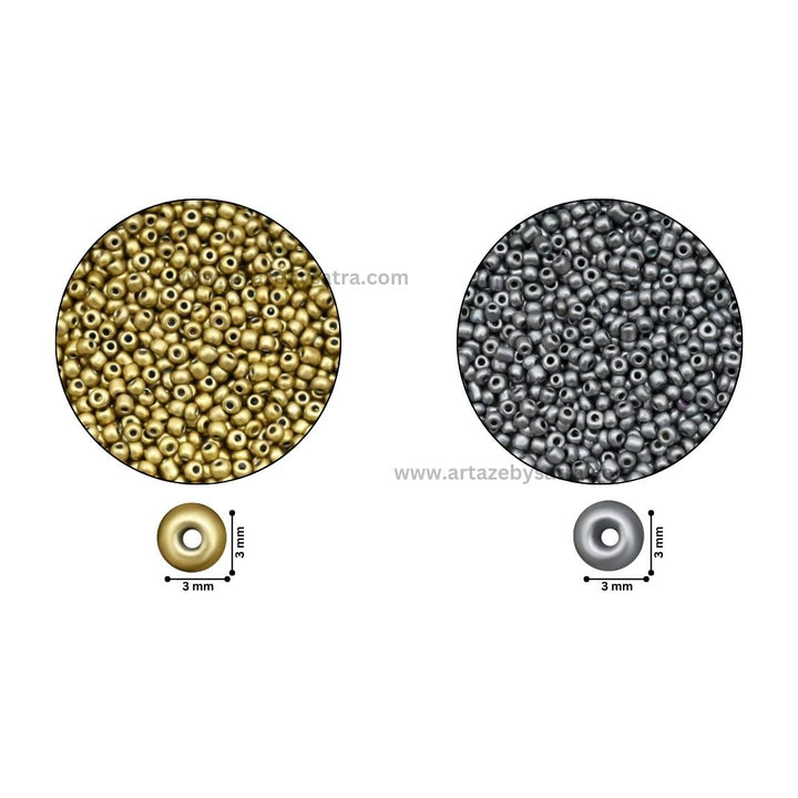 Seed Glass Beads | Size : 3mm | SB01 | GB95