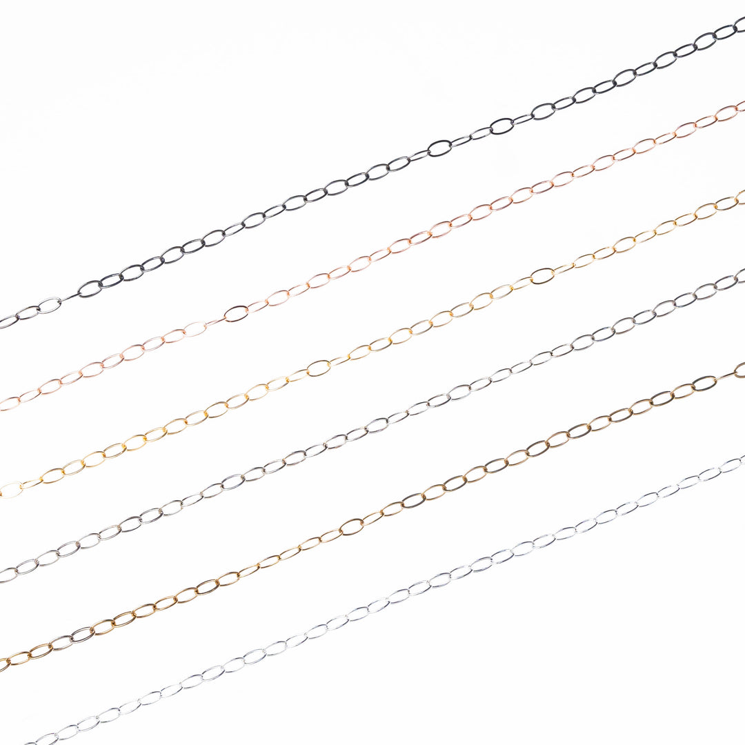 Iron Chain (Indian Plating) | Size:3x7mm | 100grm | IP06