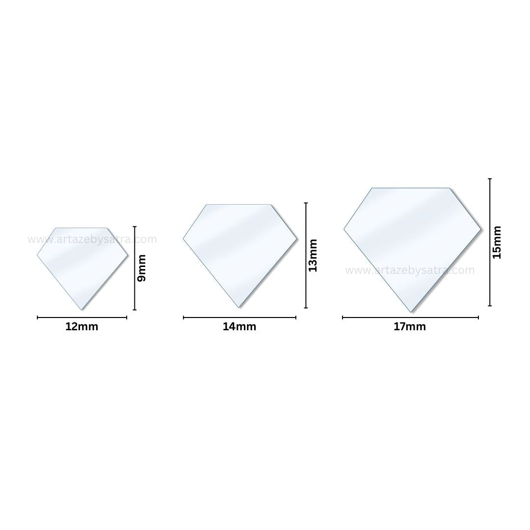 Diamond Shape Mirror | Qty : 200grms