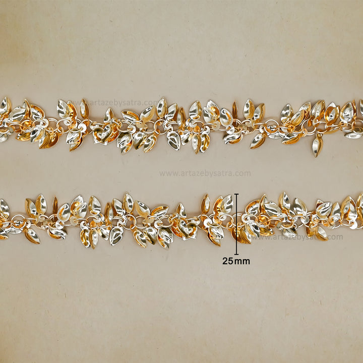 Small Leaves Shape Iron Chain | Qty : 1mtr | IC32