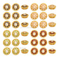 Round Shape  Meenakari Kundan Beads | Size : 12mm | Qty : 12pcs | MK29