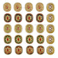 Meenakari Kundan Beads | Size : 25mm | Qty : 6pcs | C-517